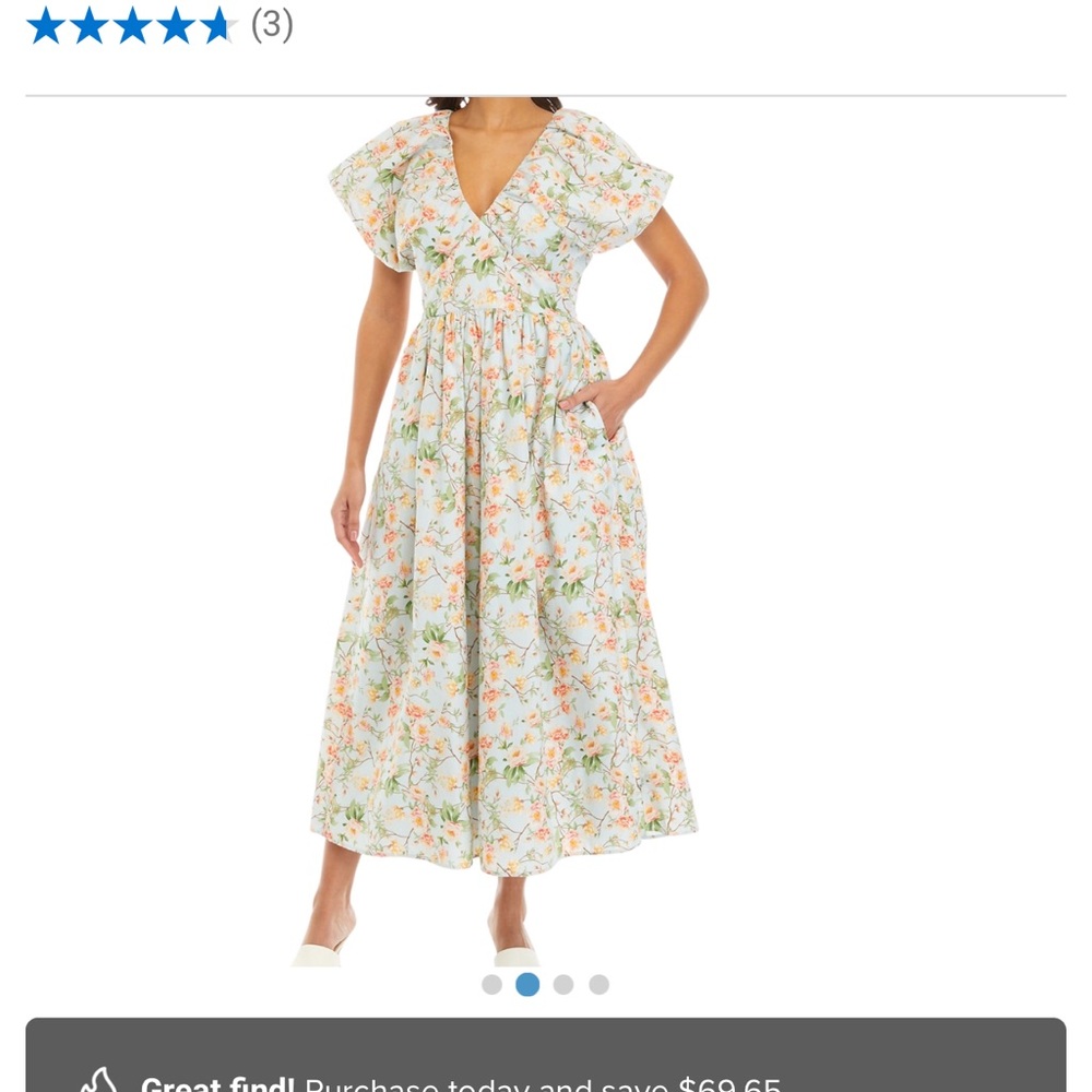 Society social collab with crown and ivy chinoiserie 
 dress size 4